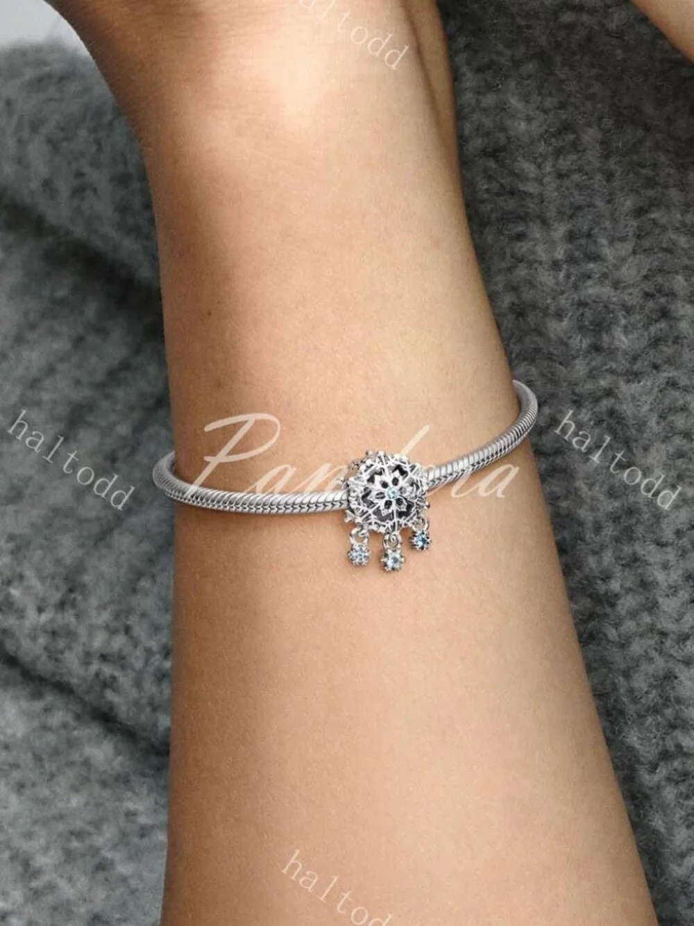 Pandora Icy Snowflake Drop Charm